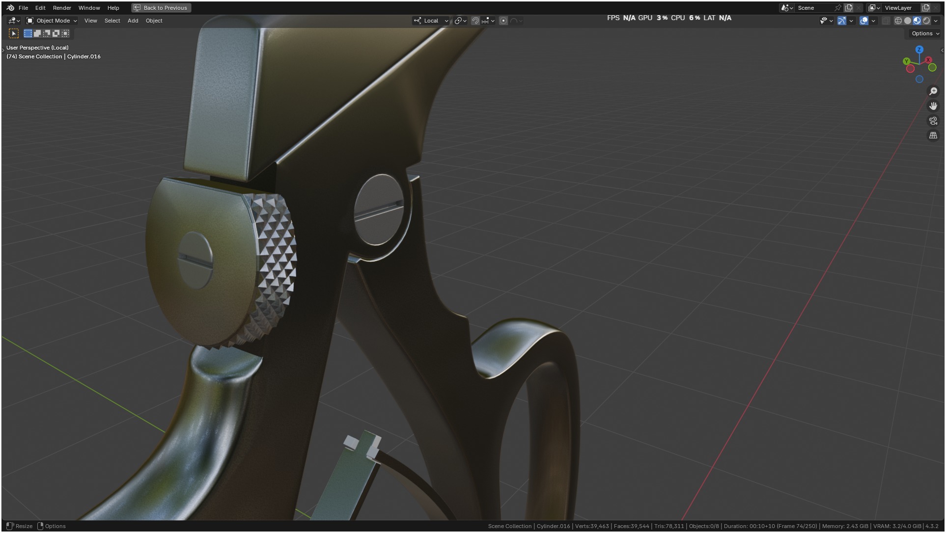 Tischler Standard Straight Biopsy Punch 3D model_58