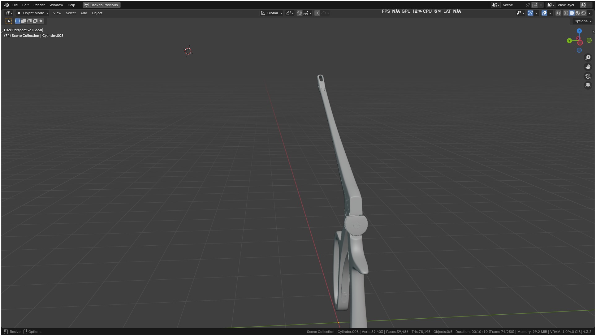 Tischler Standard Straight Biopsy Punch 3D model_5