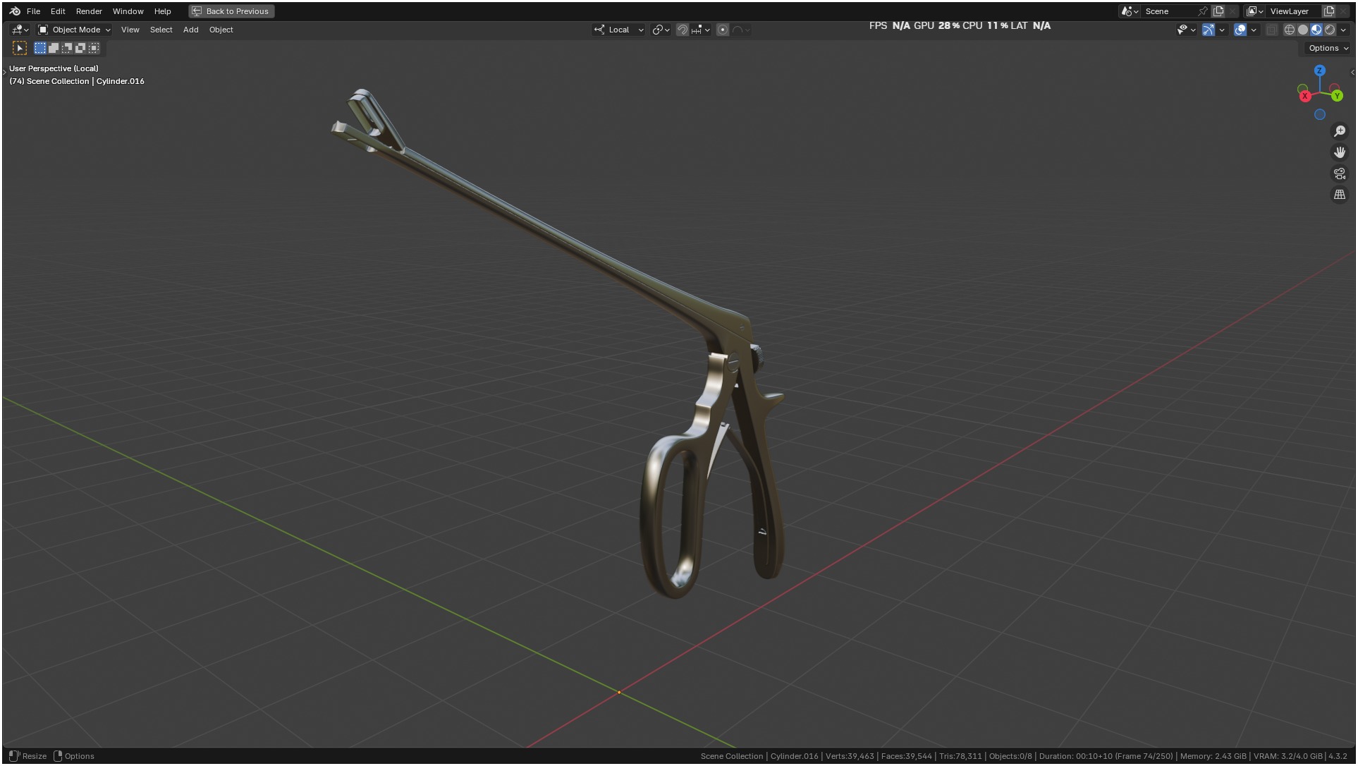 Tischler Standard Straight Biopsy Punch 3D model_54