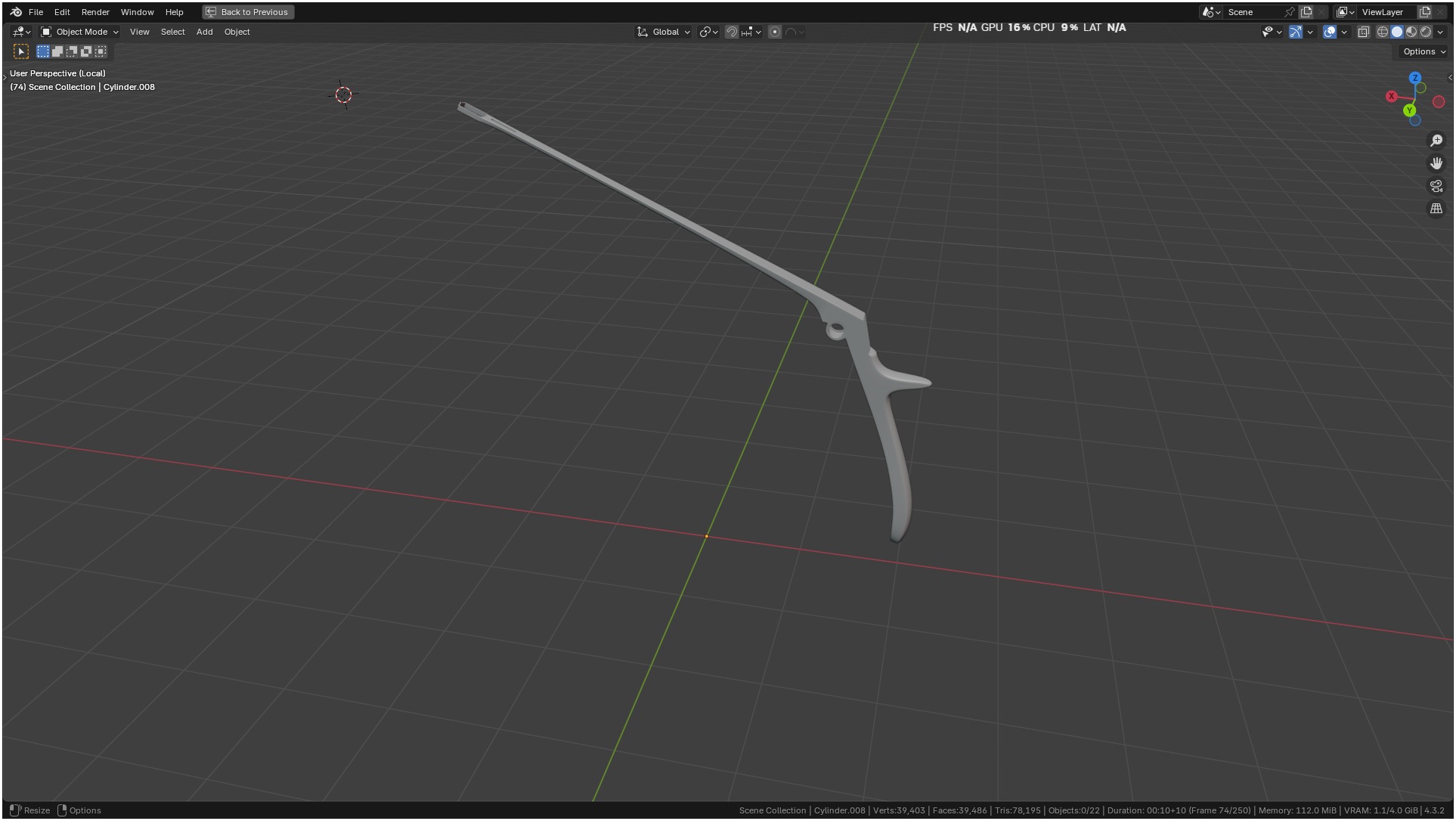 Tischler Standard Straight Biopsy Punch 3D model_30