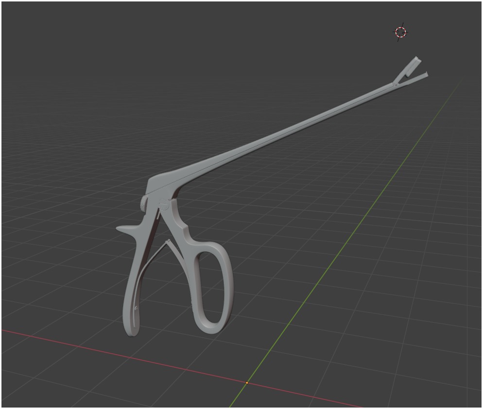 Tischler Standard Straight Biopsy Punch 3D model_1