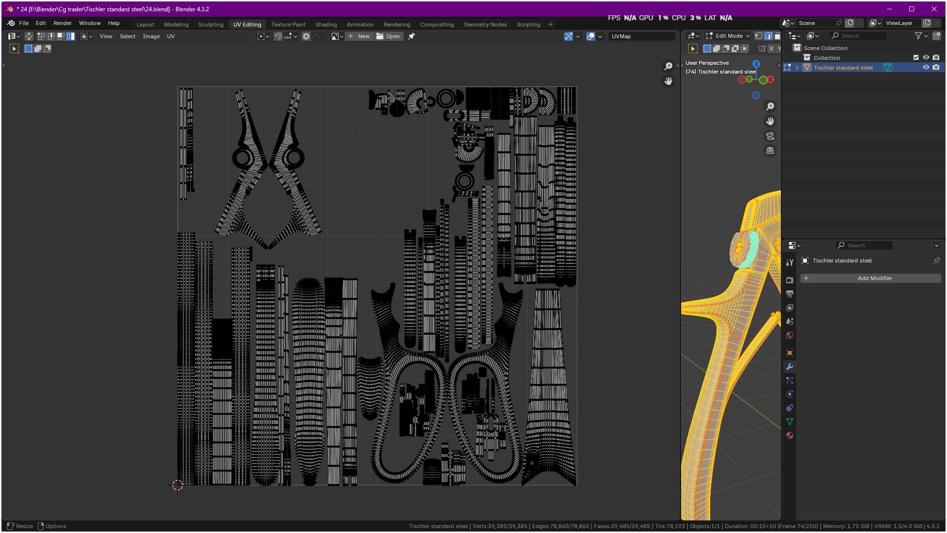 Tischler Standard Straight Biopsy Punch 3D model_62