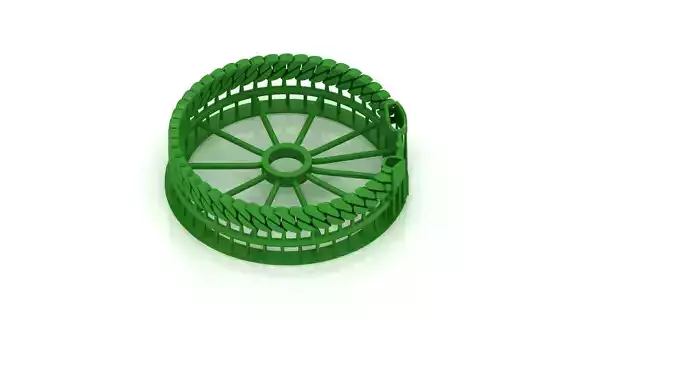 8 mm SPIRAL 3D CUBAN BRACELET OR CHAIN OR NECKLACE  3D print model