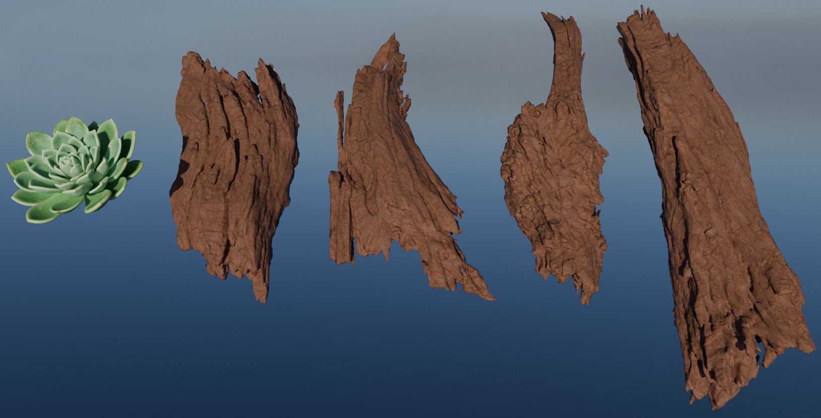 High-polly Desert Environment Pack 3D model_10