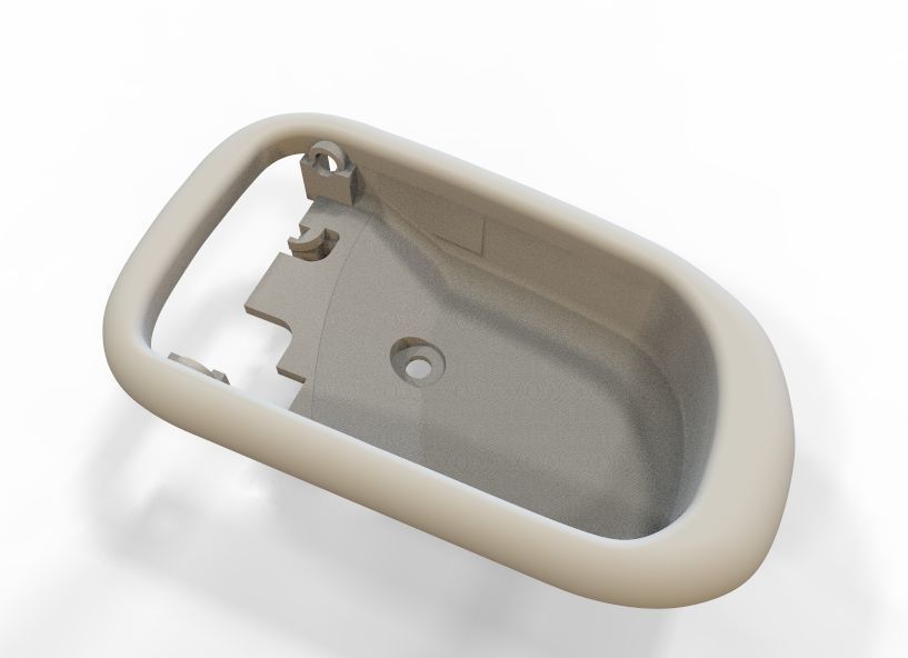Car Door Handle 3D print model_14