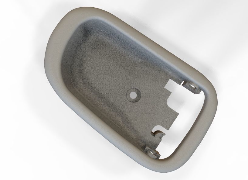 Car Door Handle 3D print model_32
