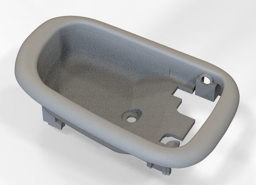 Car Door Handle 3D print model_35
