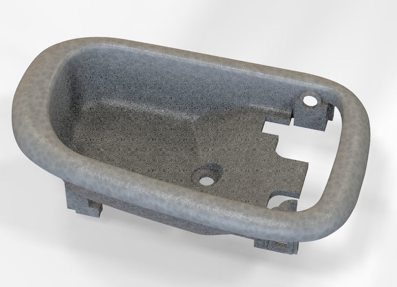 Car Door Handle 3D print model_37