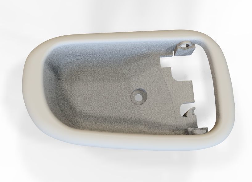 Car Door Handle 3D print model_24