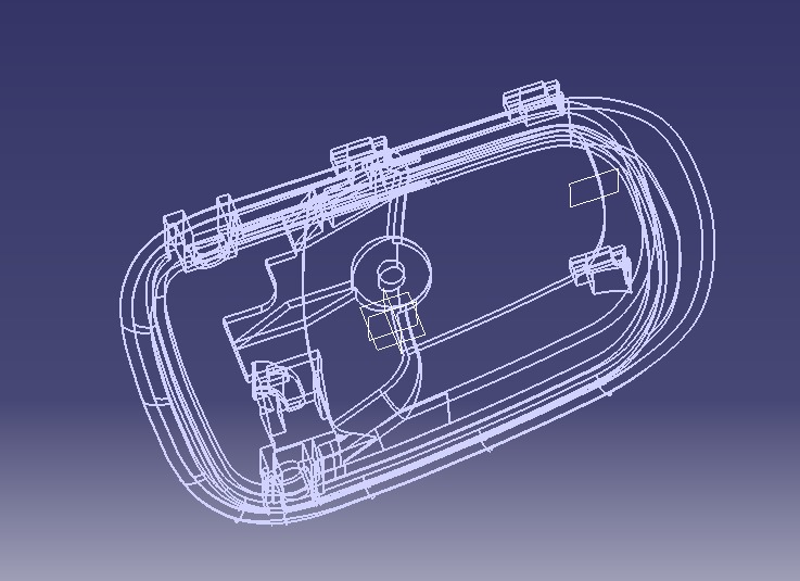 Car Door Handle 3D print model_8