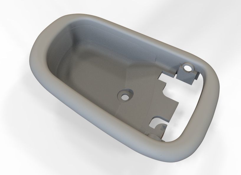 Car Door Handle 3D print model_31
