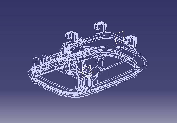 Car Door Handle 3D print model_10