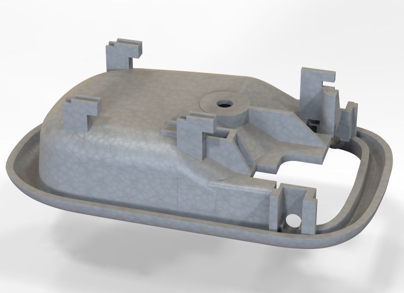 Car Door Handle 3D print model_55