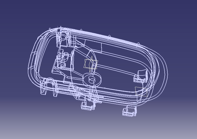 Car Door Handle 3D print model_42