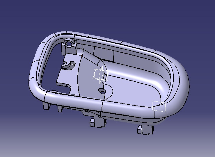 Car Door Handle 3D print model_41