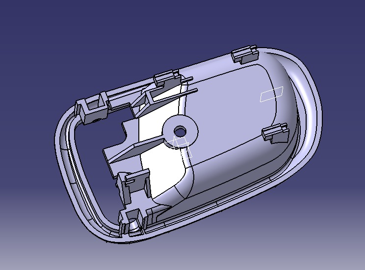 Car Door Handle 3D print model_7