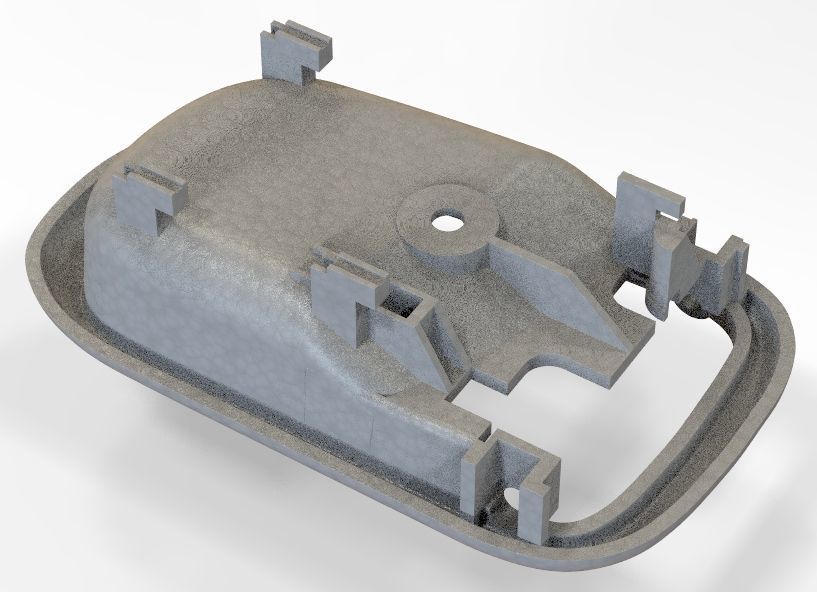 Car Door Handle 3D print model_48