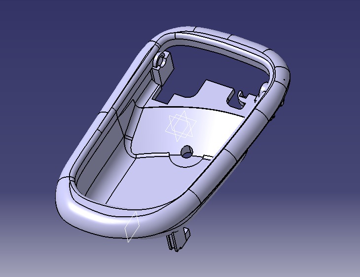 Car Door Handle 3D print model_45