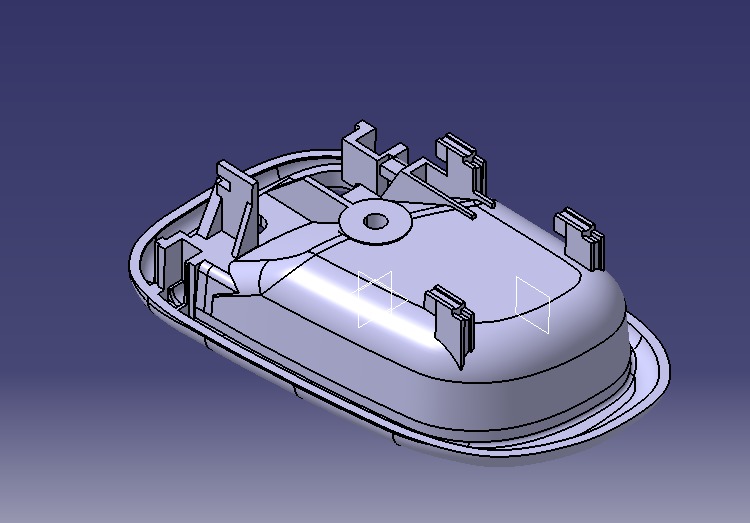 Car Door Handle 3D print model_13