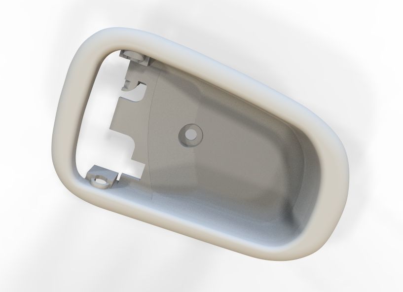 Car Door Handle 3D print model_15