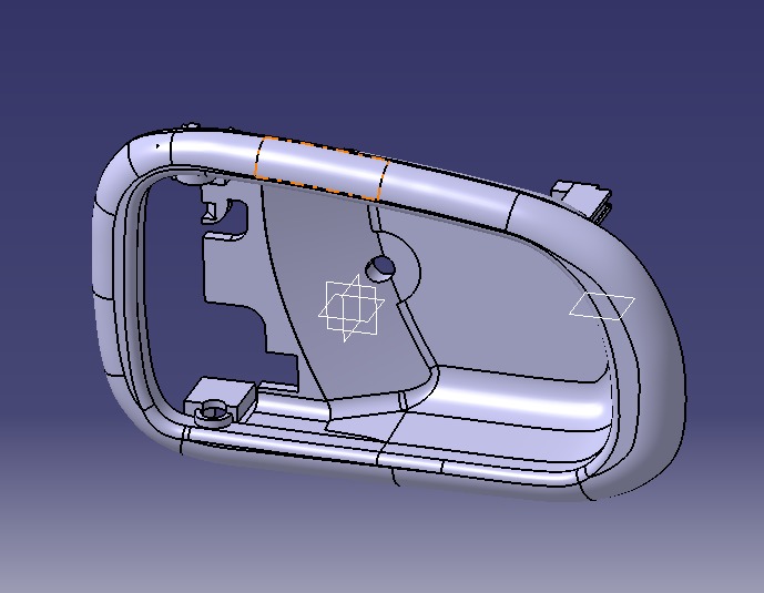 Car Door Handle 3D print model_39