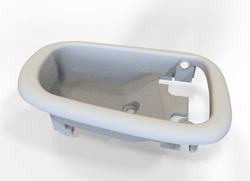 Car Door Handle 3D print model_18