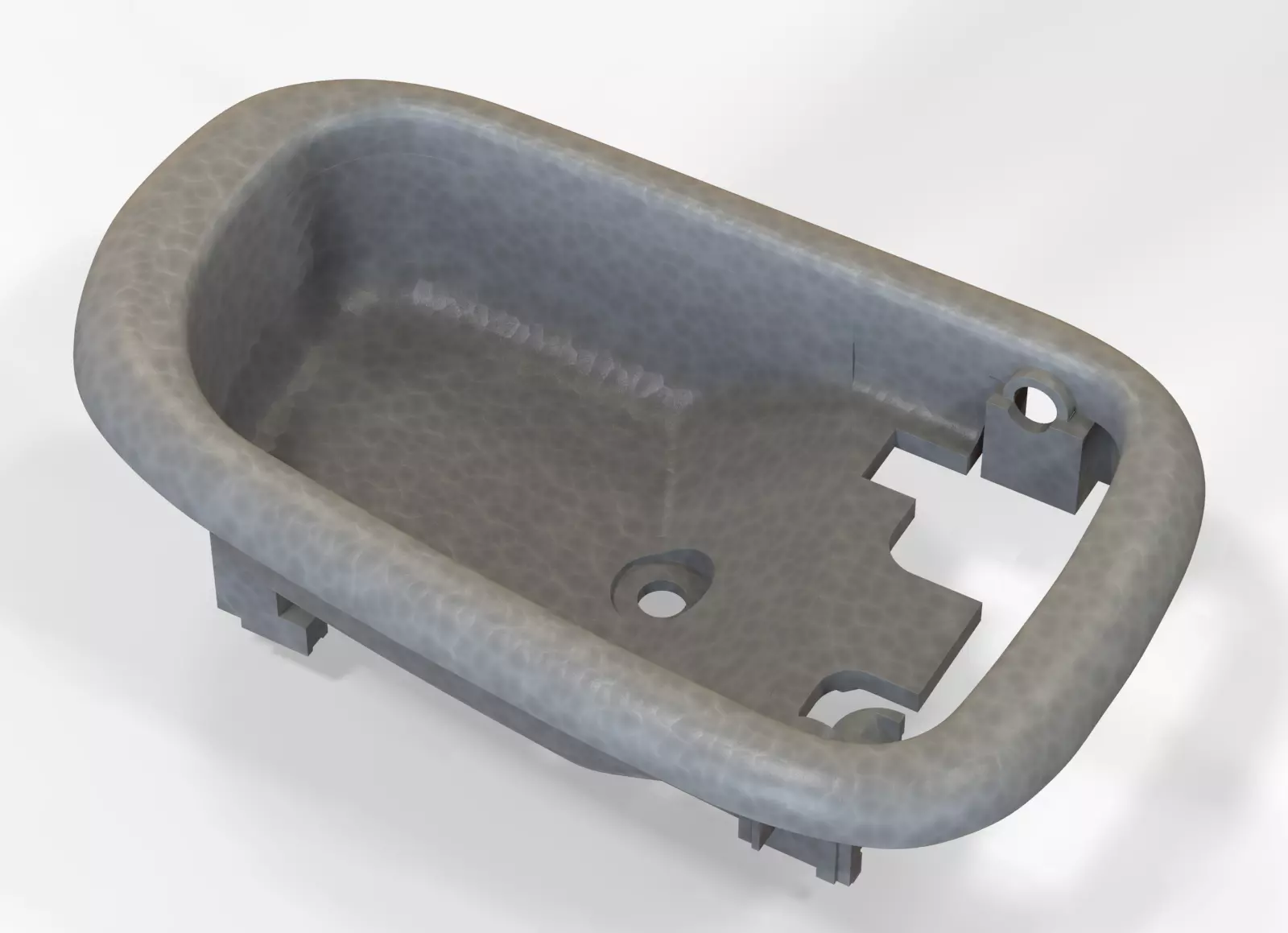 Car Door Handle 3D print model_0