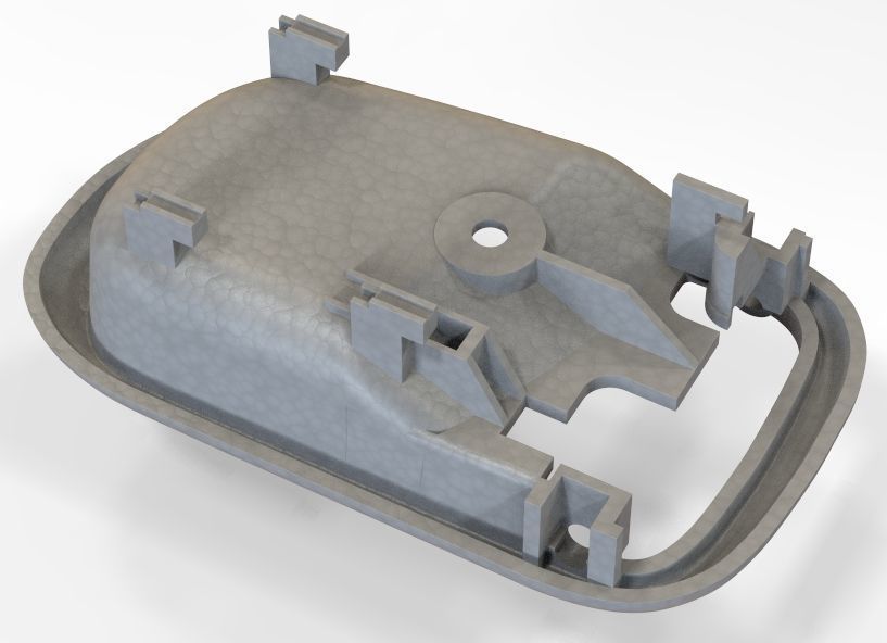 Car Door Handle 3D print model_54