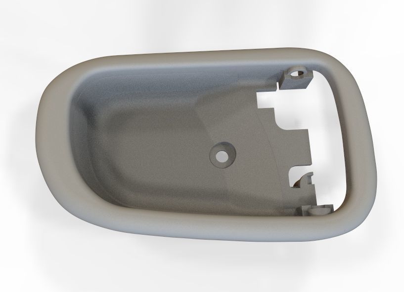 Car Door Handle 3D print model_25