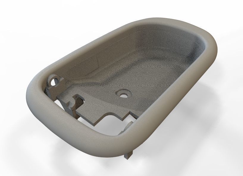 Car Door Handle 3D print model_29