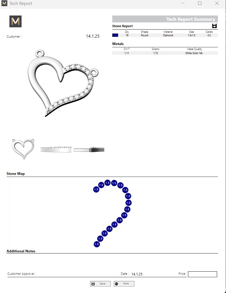 Pendant Heart 3D print model_7