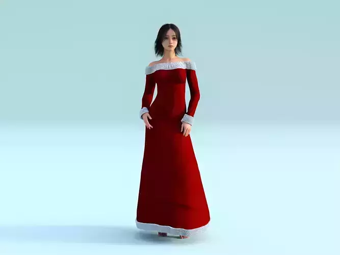Holiday Dress Red Gown