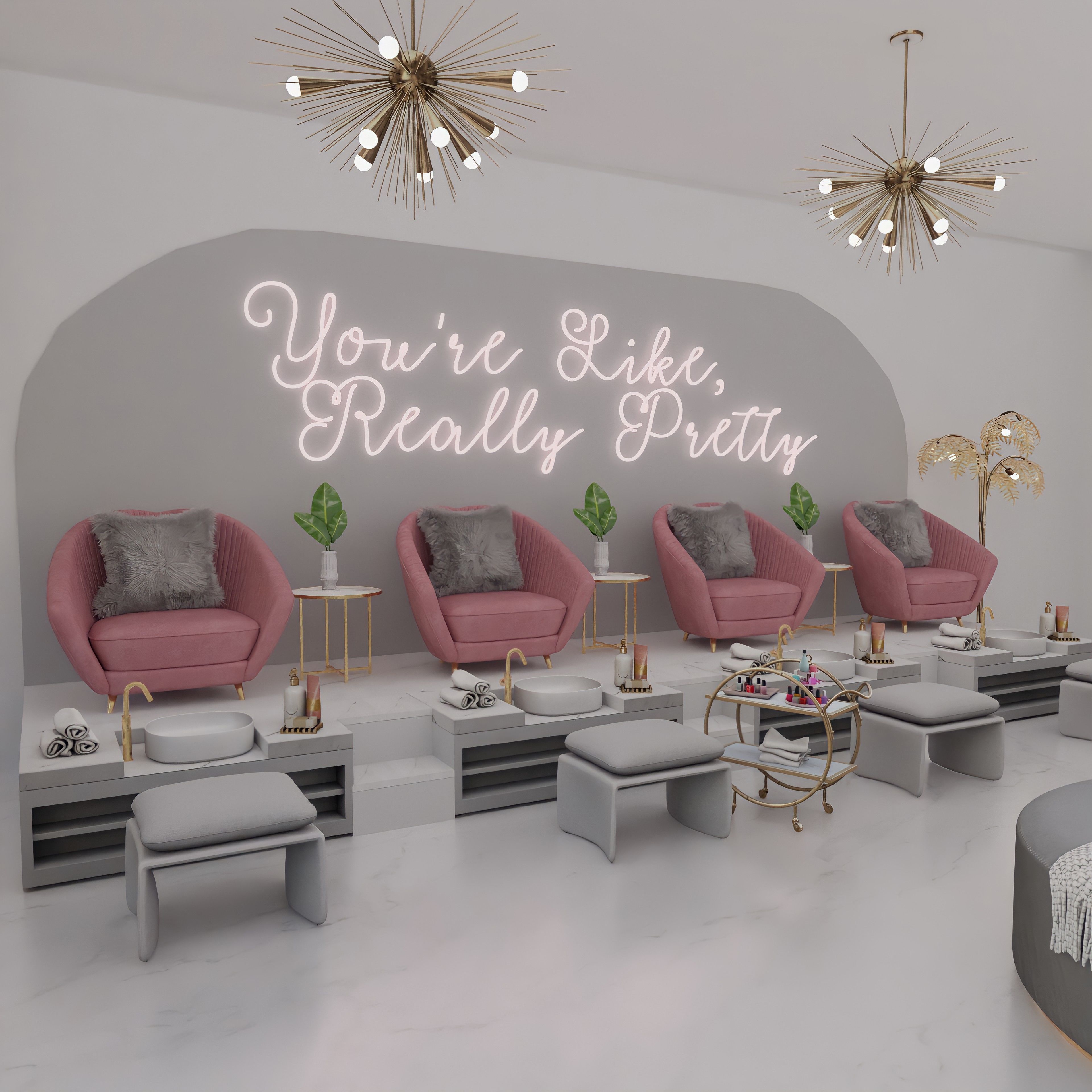 Benitas Clawset Nail Salon Blender Scene 3D model_4