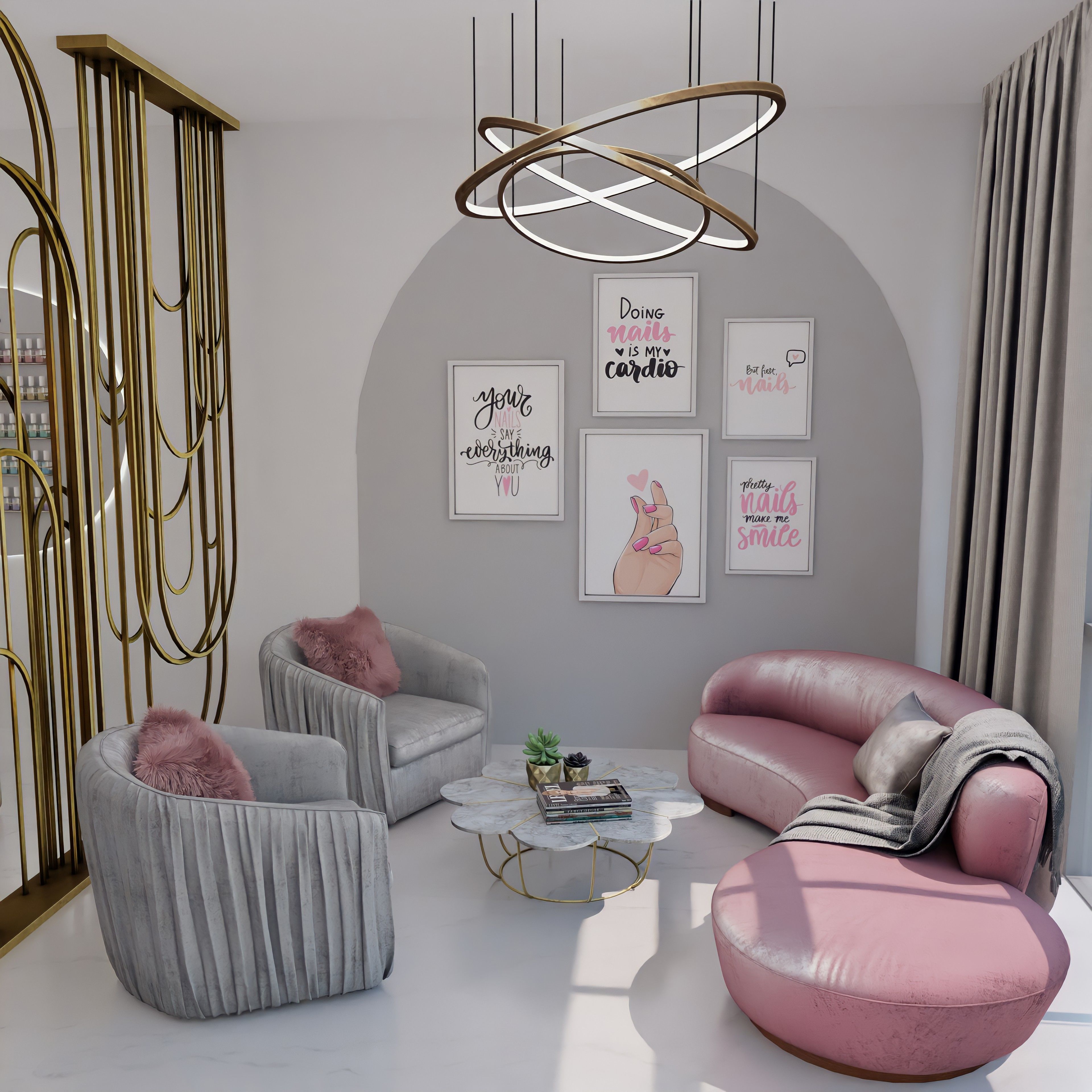 Benitas Clawset Nail Salon Blender Scene 3D model_3