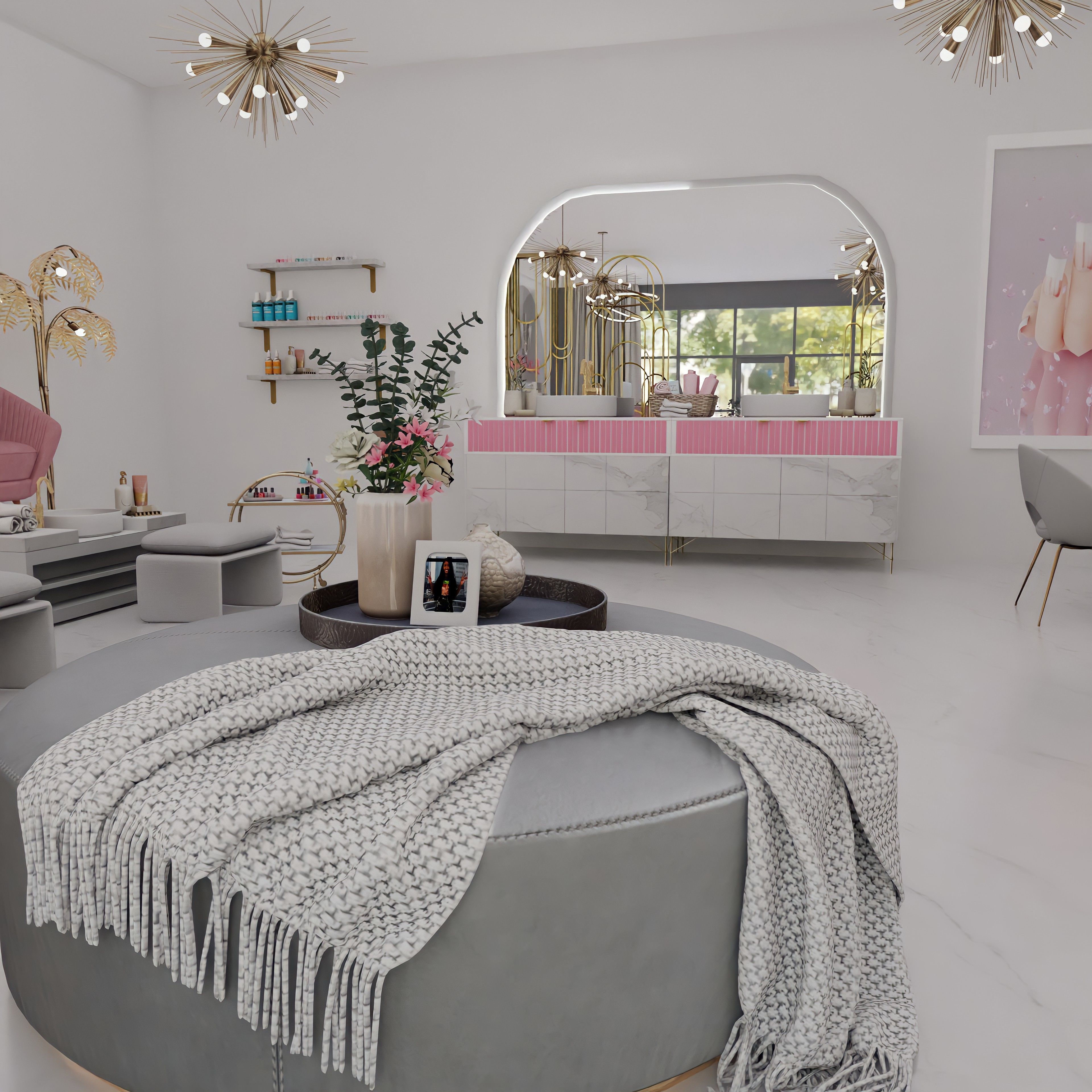 Benitas Clawset Nail Salon Blender Scene 3D model_6