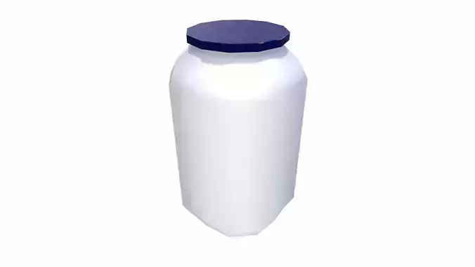Small Plastic Container Low-poly 3D model