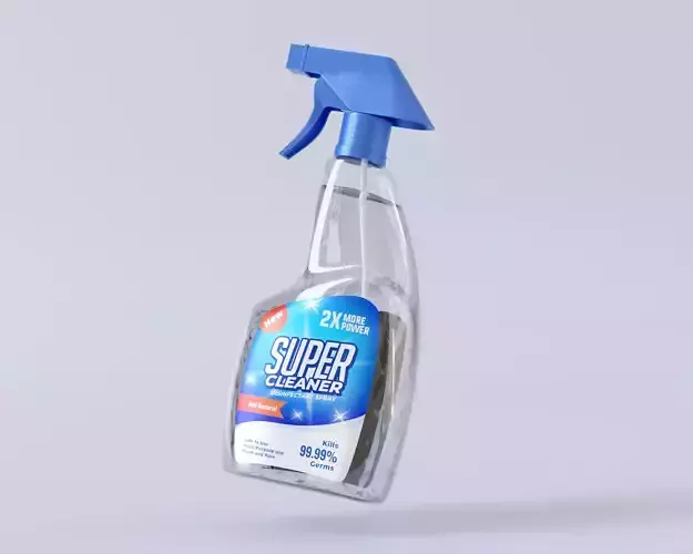 Spray Cleaner Packaging 3D model
