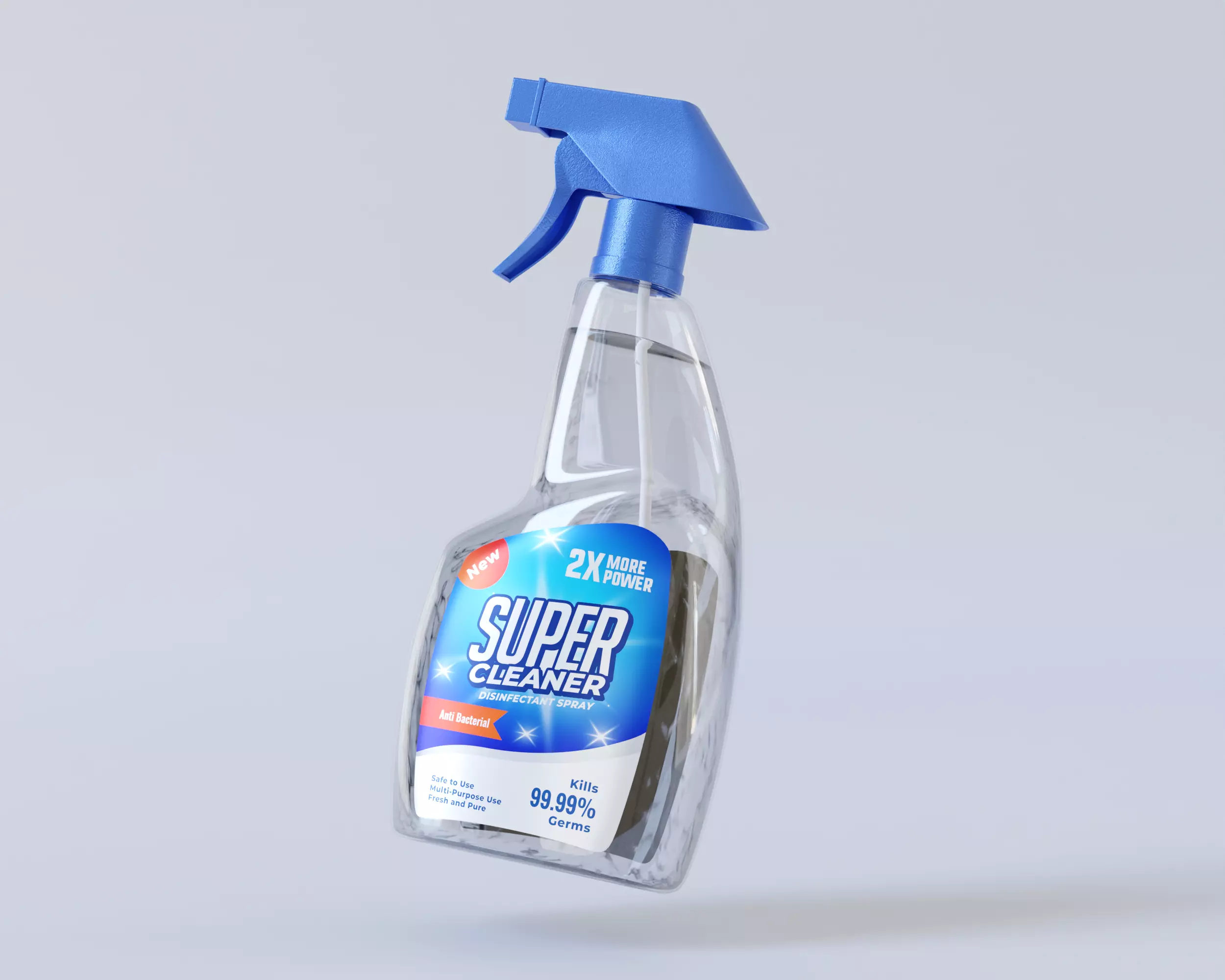 Spray Cleaner Packaging 3D model_0