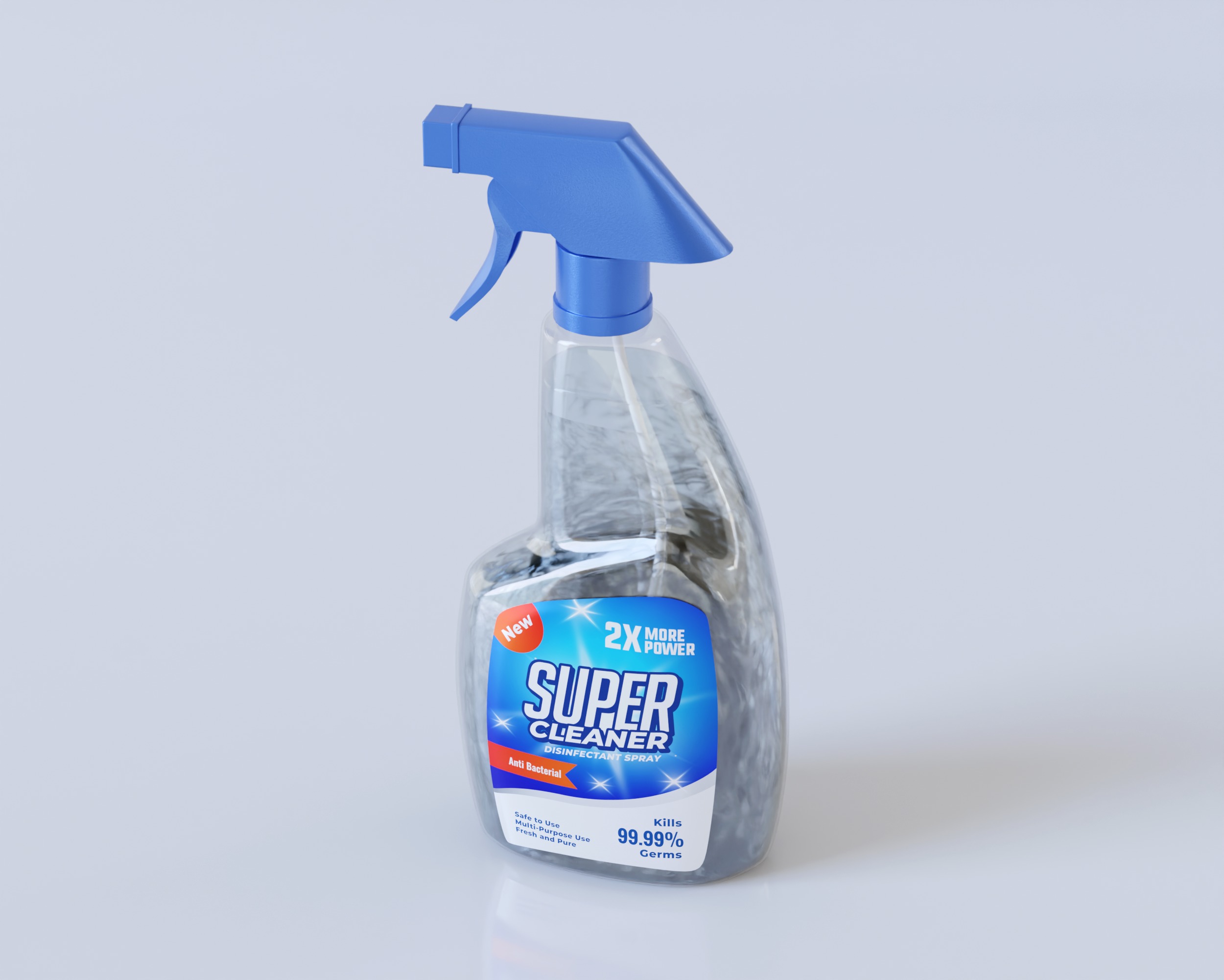 Spray Cleaner Packaging 3D model_6
