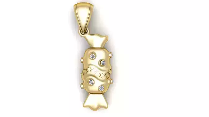 CANDY PENDANT 3D PRINTABLE MODEL 