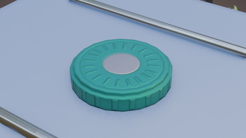 IBC Cubitainer Low-poly 3D model_13