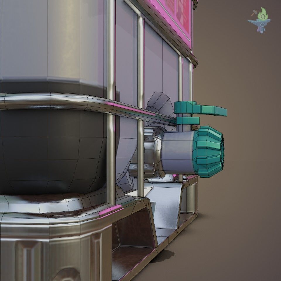 IBC Cubitainer Low-poly 3D model_26