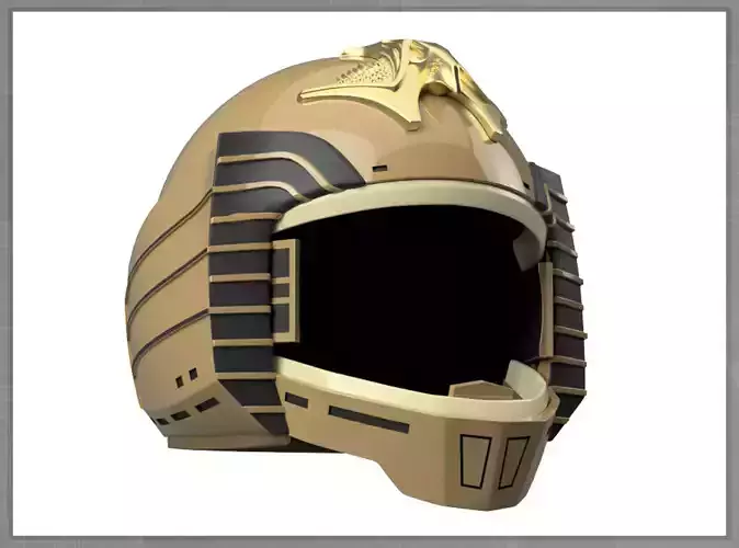 Colonial Warrior Viper Helmet Battlestar Galactica 3D print model