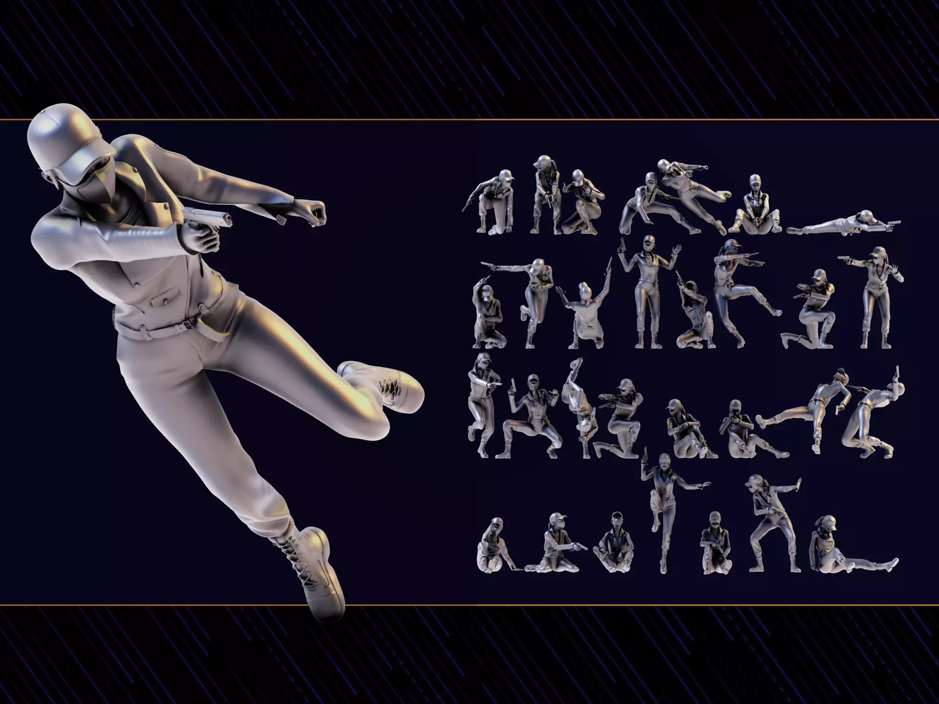 Criminal Woman Set02 3D print model
