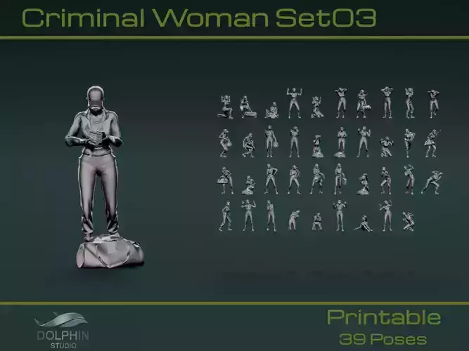 Criminal Woman Set03 3D model