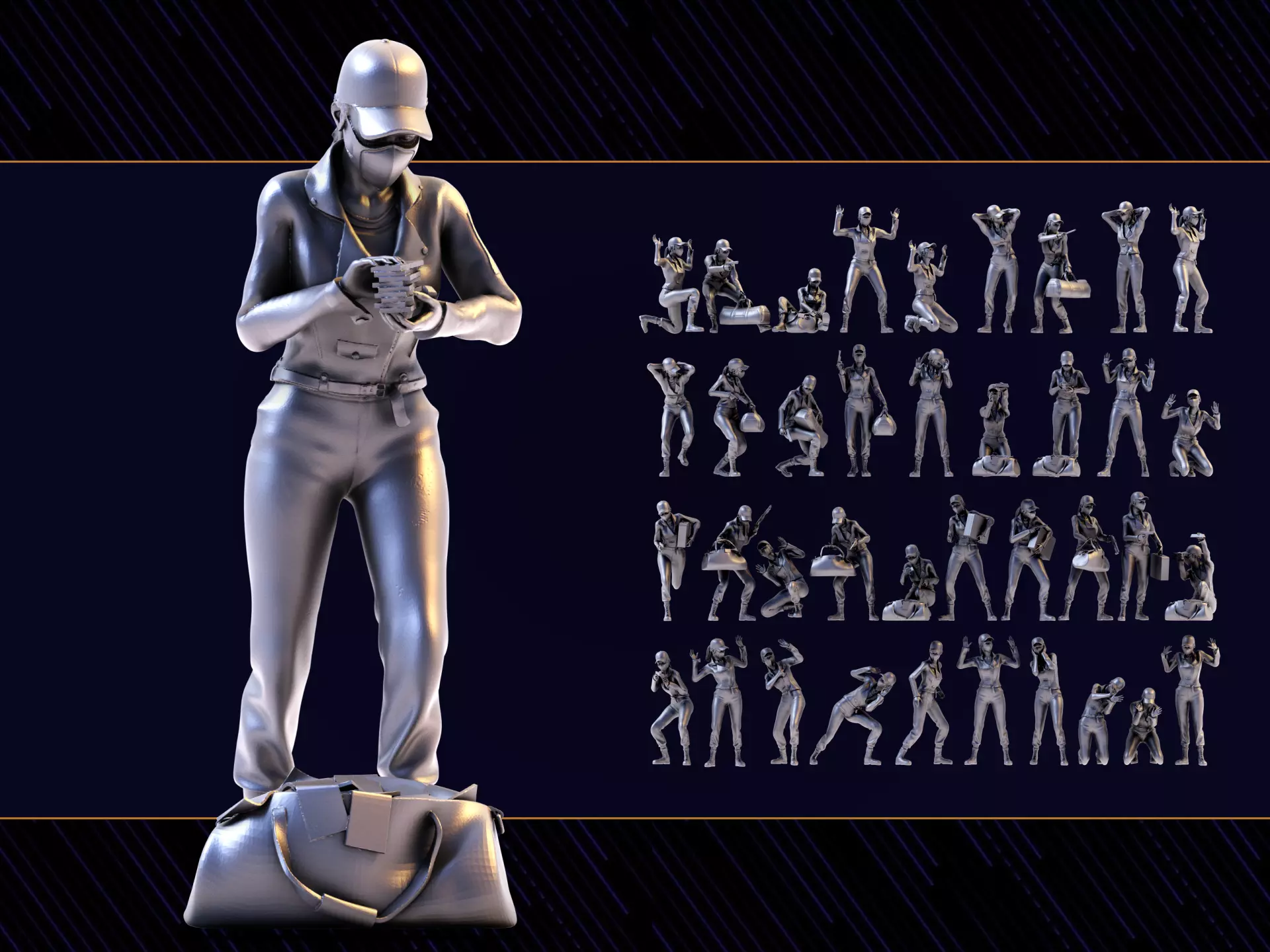 Criminal Woman Set03 3D print model