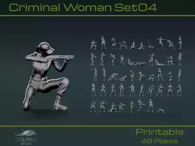Criminal Woman Set04 3D model