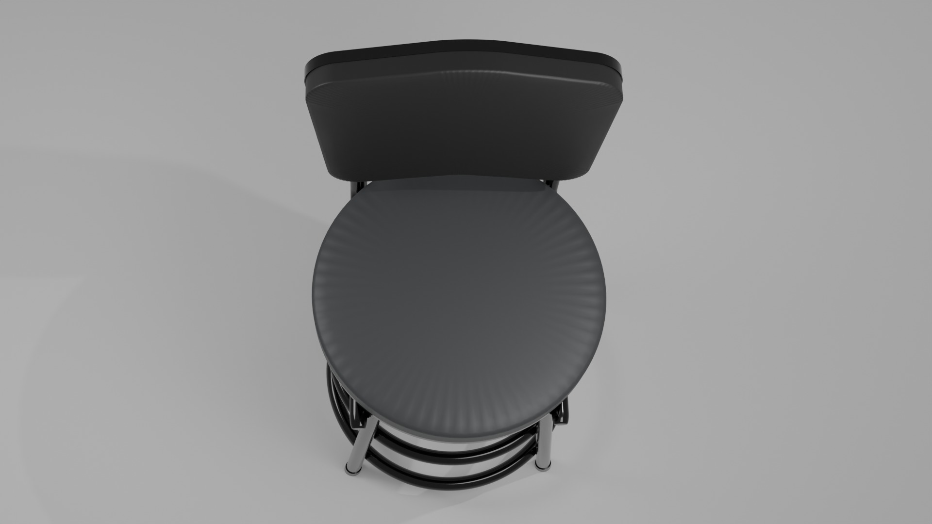 Small Round Chair 3D model_2