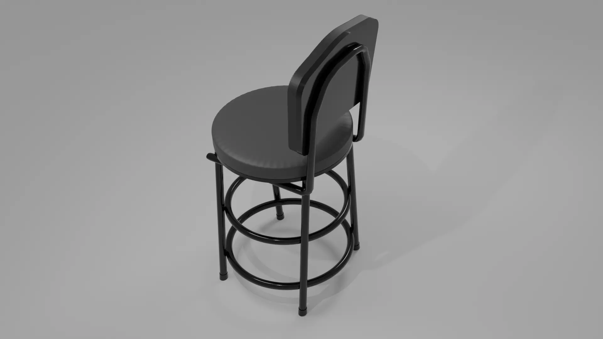 Small Round Chair 3D model_0