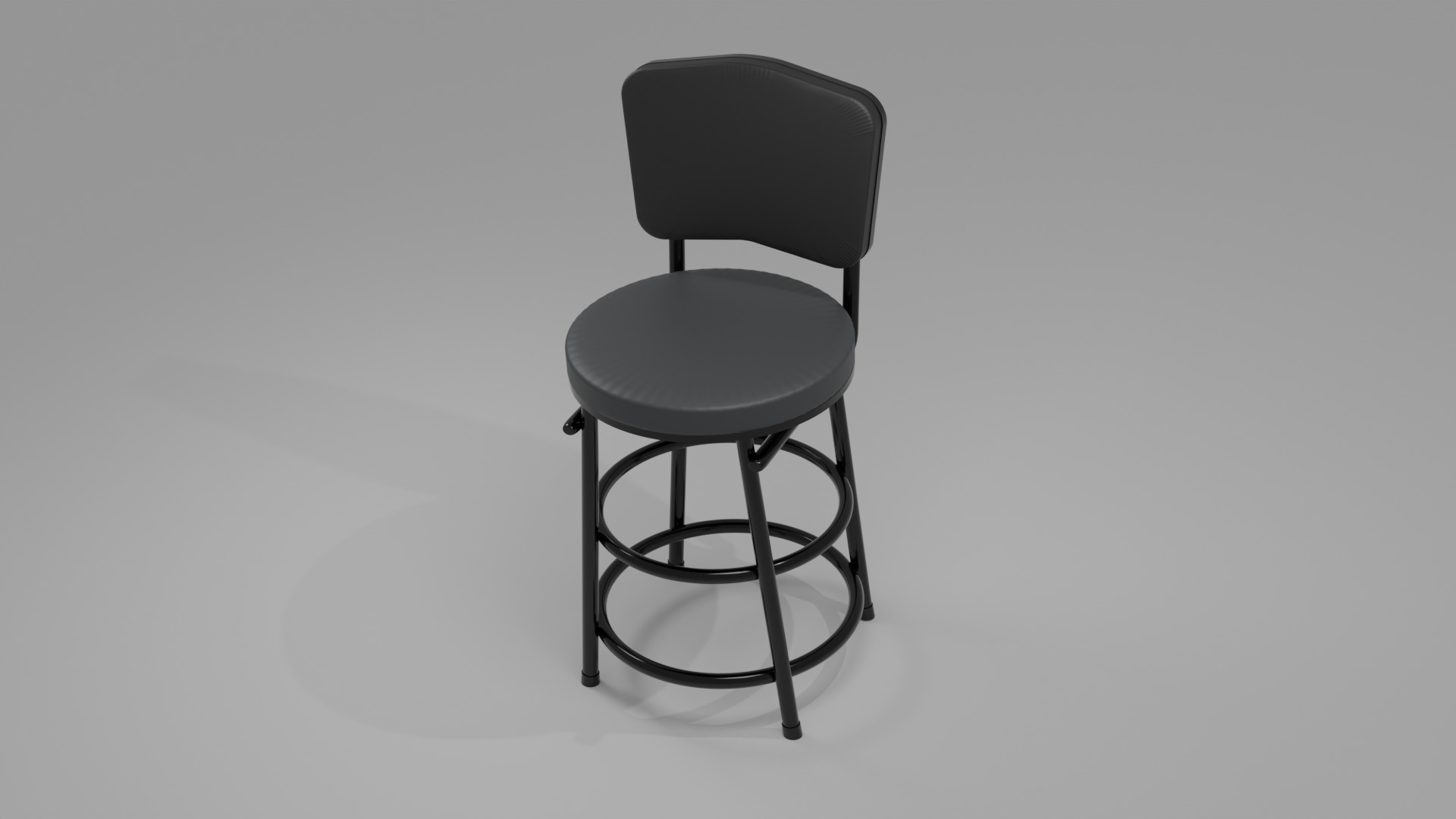 Small Round Chair 3D model_1